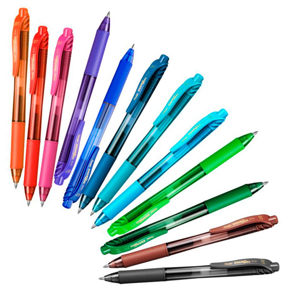 Caneta Gel Energel-X 0.7 Retratil (Pentel)