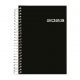 Agenda Diária Executiva Espiral 14x20cm Preta (Kit) 1