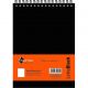 Bloco Espiral Vertical 20,5x28cm Preto sem Pauta (Royal Paper) 1