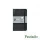 Caderneta de Anotação 9x14cm Pautada (Royal Paper) Cor:Preto 1