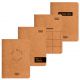 Caderneta Grampeada Kraftwork Capa Flexível 32fls (Tilibra) 1