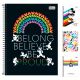 Caderno Universitario 1 Materia Mickey Rainbow Espiral Capa Dura 80fls (Tilibra) 1