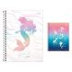 Caderno Universitario 1 Materia Wonder Espiral Capa Dura 80fls (Tilibra) 1