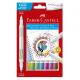 Caneta Hidrocor 10 Cores Duas Pontas (Faber Castell) 1