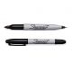 Caneta Marcador Permanente Ponta Dupla Preto (Sharpie) 1
