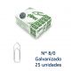 Clips No.8/0 Galvanizado com 25 (Acc) 1