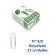 Clips No.8/0 Niquelado com 25 (Acc) 1