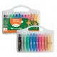 Giz de Cera Retrátil Color Gel Metálico 12 Cores (Leonora) 1