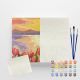Kit de Pintura Numerada Terapêutica 40x50cm - Pôr do Sol com Tulipas (Sinoart) 1
