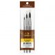 Kit Pincel Sintético Aquarela Premium com 3 (Condor) 1