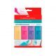 Marca Texto Textliner 46 Pastel Estojo com 4 Cores (Faber Castell) 1
