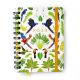 Planner 2024 Semanal Journal Wire-o 11,5x16cm Pássaros - Floresta Tropical Branco (Cícero) 1
