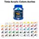 Tinta Acrílica Acrylic Colors 250ml (Acrilex) 1