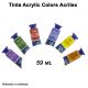 Tinta Acrílica Acrylic Colors 59ml (Acrilex) 1