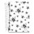 Agenda Diária Black on White Espiral 10,5x15cm (Kit) Capa:Abelhas 1