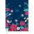 Agenda Diária Charme M4 (Tilibra) Capa:2022-Azul com Flores 1