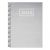 Agenda Diária Executiva Aço Escovado Espiral 14x20cm (Kit) Cor:Prata 1