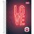 Agenda Diária Pepper Feminina M4 (Tilibra) Modelo:2021-Love 1