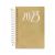 Agenda Diária Scratch Espiral 10,5x15cm (Kit) Capa:Ouro 1