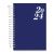 Agenda Diária Single Espiral 10,5x15cm (Kit) Cor:Azul 1