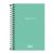 Caderneta 1/8 Espiral Capa Plastica Neon 80fls (Tilibra) Cor:Turquesa 1