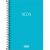 Caderno 1/4 Neon Sem Pauta Espiral Capa Plastica 80Fls (Tilibra) Capa:Azul 1