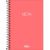 Caderno 1/4 Neon Sem Pauta Espiral Capa Plastica 80Fls (Tilibra) Capa:Coral 1