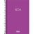Caderno 1/4 Neon Sem Pauta Espiral Capa Plastica 80Fls (Tilibra) Capa:Roxo 1
