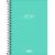 Caderno 1/4 Neon Sem Pauta Espiral Capa Plastica 80Fls (Tilibra) Capa:Turquesa 1