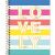 Caderno Colegial 10 Matérias Be Nice Espiral Capa Dura 160fls (Tilibra) Capa:2021-Listrado Horizontal 1