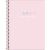 Caderno Colegial 10 Matérias Happy Espiral Capa Dura 160fls (Tilibra) Capa:2021-Rosa 1