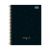 Caderno Colegial 10 Matérias West Village Espiral Capa Dura 160fls (Tilibra) Capa:2023-Fundo Preto com Bolinhas Brancas 1