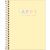 Caderno Colegial 1 Matéria Happy Espiral Capa Dura 80fls (Tilibra) Capa:2021-Amarelo 1
