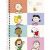 Caderno Colegial 1 Matéria Snoopy Espiral Capa Dura 80fls (Tilibra) Capa:2024-Quadrinhos 1