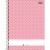 Caderno Universitário 1 Matéria Academie Espiral Capa Dura 80fls (Tilibra) Capa:Rosa 1