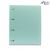 Fichario Colegial Plastico 4 Argolas Tons Pasteis com 5 Divisorias 96Fls (Yes) Cor:Azul Pastel 1