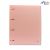 Fichario Colegial Plastico 4 Argolas Tons Pasteis com 5 Divisorias 96Fls (Yes) Cor:Rosa Pastel 1