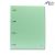 Fichario Colegial Plastico 4 Argolas Tons Pasteis com 5 Divisorias 96Fls (Yes) Cor:Verde Pastel 1