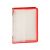 Fichario Universitario Plastico Transparente 4 Argolas com Ziper (Yes) Cor: Vermelho 1