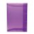 Pasta Plástica Meio Oficio com Elástico Dorso Fino DelloLine (Dello) Cor:Roxo 1