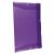 Pasta Plástica Ofício com Elástico Dorso Fino DelloLine (Dello) Cor:Roxo 1