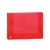 Pasta Plástica Ofício Transparente com Elástico Dorso 2cm (Yes) Cor:Vermelho 1