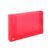 Pasta Plástica Ofício Transparente com Elástico Dorso 4cm (Yes) Cor:Vermelho 1