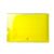 Pasta Plástica Ofício Transparente com Elástico Dorso Fino (Yes) Cor:Amarelo 1