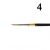 Pincel Redondo Round System3 SY85 (Daler Rowney) Tamanho:4 1