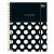 Planner West Village M7 (Tilibra) Capa:2024-Preto com Bolas Brancas 1