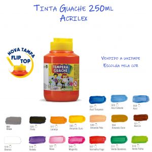 Guache - Oferta de Tinta Guache 6 Cores, 12 Cores, Neon e Mais